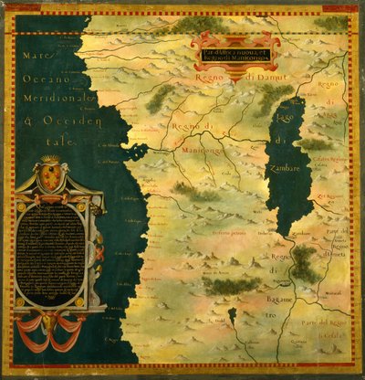 Gabon, Angola and Congo by Stefano Bonsignori 1589